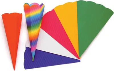 Produktbild von Schultüten Zuschnitt 3D tannengrün