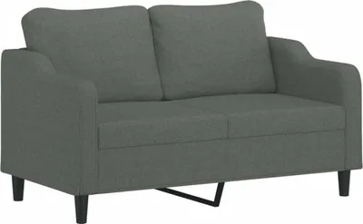 Produktbild von vidaXL 2-Sitzer-Sofa Dunkelgrau 140 cm Stoff