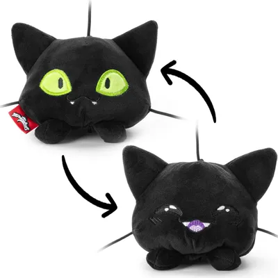 Produktbild von Miraculous Ladybug Plüsch Schlüssel-Anhänger, Kwami Plagg, 10cm, doppelseitig