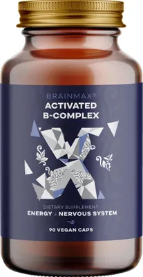 Obrázek produktu pro Activated B-Complex, Aktivovaný B Komplex, 90 rostlinných kapslí