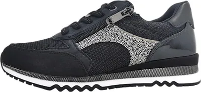 Image de Marco Tozzi Damenschuhe Schnürschuhe Sportive sportlicher Schnürer Schwarz Freizeit