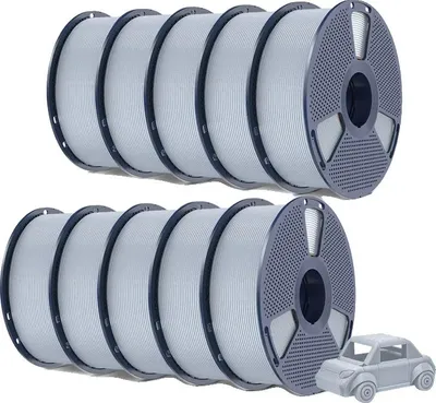 Obrázok produktu pre vlákno pre 3D tlačiarne, vysoká pevnosť, húževnatosť, striebro