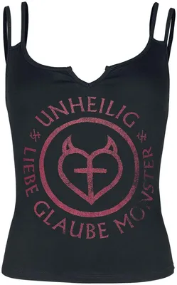 Produktbild von Unheilig Neckholder Damen Glaube schwarz M