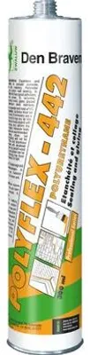 Image de Mastic-colle polyuréthane - bâtiment - cartouche 300 ml - Polyflex 442 DEN BRAVEN - BLANC - 31000208