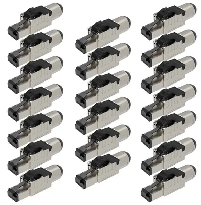 Produktbild von Netzwerkstecker RJ45 Stecker Cat8 CAT8.1 20 Steckverbinder werkzeuglos geschirmt