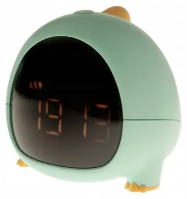 Produktbild von Elektronischer Wecker für Kinder, 1,8W, 1500mAh, DINO, grün, USB-Kabel