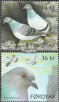 Produktbild von Briefmarken Dänemark - Färöer 2009 Mi 683-684 (kompl.Ausg.) postfrisch Felsentauben