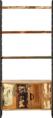 Obrázek produktu pro vidaXL Regál na knihy 4 úrovně 80x30x180 cm Masivní staré dřevo