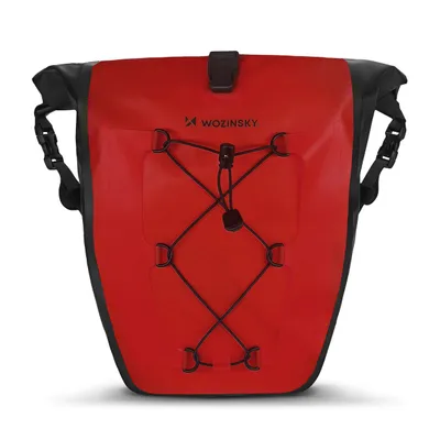 Obrázok produktu pre Wozinsky vodotesná taška na bicykel taška na batožinu pannier 25l červená