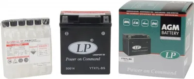 Image de Batterie 12V 6Ah LANDPORT YTX7L-BS SANS ACID PACK