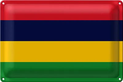 Produktbild von Blechschild Flagge Mauritius 30x20cm Flag of Mauritius