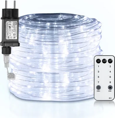 Zdjęcie produktu dla Jiubiaz LED oświetlenie linowe zewnętrzne / wewnętrzne dekoracje ślubne wróżki lampa linowa zimna biel 20m