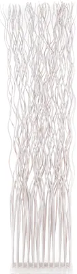 Produktbild von RAUMTEILER "WAVE" | Weidenholz, 170x40cm (HxB)  | Paravent, Trennwand | Farbe: weiß