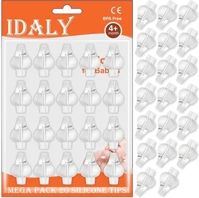 Image de Embouts en silicone, 20 pièces, universels, pour aspirateurs nasaux pour bébés