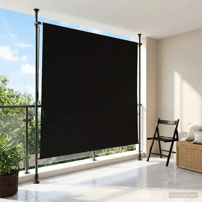 Productafbeelding van Maison Exclusive - Buitenrolgordijn, zwart, 150 x 270 cm