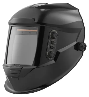 Zdjęcie produktu dla Automatyczna przyłbica spawalnicza VEVOR, 100x95 mm, kolor rzeczywisty, maska spawalnicza 1/1/1/1, 4 czujniki łuku, DIN 4/5-9/9-13, do spawania TIG MIG ARC szlifowania cięcia - seria METIS, czarna