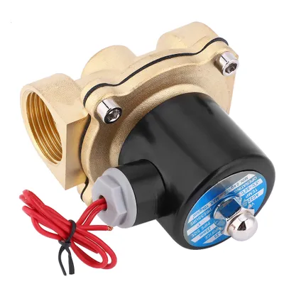 Obrázek produktu pro Normálně uzavřený elektromagnetický ventil z mosazi pro vzduch vodu olej 1in BSPP 2W250-25 AC220/DC24V/DC12V2W-250-25 220V