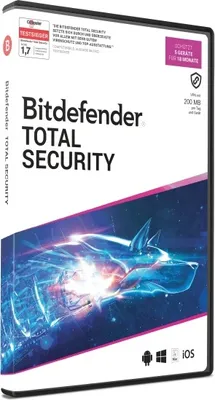 Produktbild von Bitdefender Total Security 5 Geräte / 18Mo DACH
