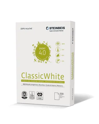 Image de Steinbeis 5216 080 10 00 1 Cl- Assic White - A4, 80g, blanc, 500 feuilles