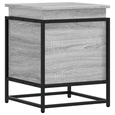 Produktbild von vidaXL Aufbewahrungsbox mit Deckel Grau Sonoma 40x40x51,5 cm