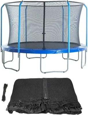 Productafbeelding van Vervangend Veiligheidsnet voor 10-14ft Trampoline - Zwart