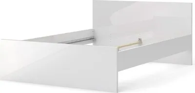 Zdjęcie produktu dla Nada łóżko 140 * 200 cm biały wysoki połysk.