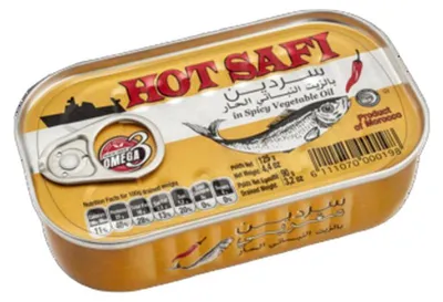 Zdjęcie produktu dla Safi Sardynki w oleju z chili 125 g