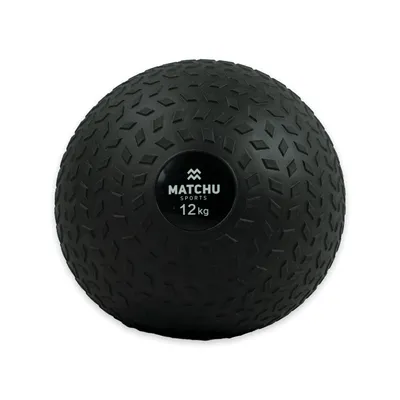 Produktbild von Matchu Sports Slam Ball / Medizinball - Sand gefüllt 12 kg aus Gummi - Gewichtsball - Fitnessball - Trainingsball für Kraftausdauertraining