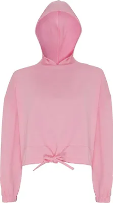 Produktbild von TriDri Damen Oversize-Kapuzenpullover in Crop-Länge RW6548 (2XL) (Rosa)