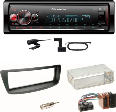 Produktbild von Pioneer MVH-S520DAB Digitalradio Einbauset Toyota Aygo Citroen C1 Peugeot 107