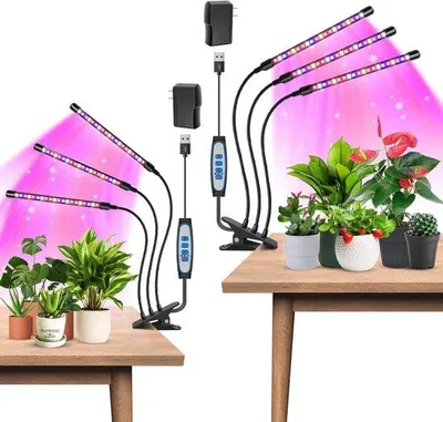 Obrázek produktu pro LED osvětlení pro pěstování – 3 hlavy – 2 kusy