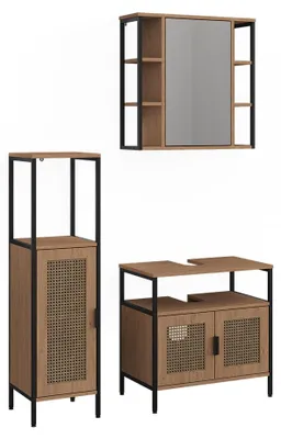 Produktbild von Badmöbel-Set Vicco Linara Eiche 3-teilig, Model 63264