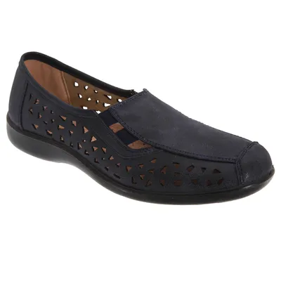 Produktbild von Boulevard Damen Sommerschuhe / Halbschuhe DF376 (42 EU / 8UK) (Marineblau)