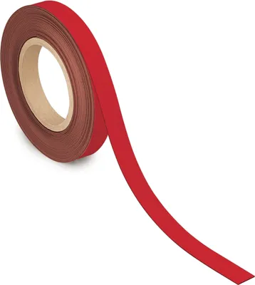 Produktbild von Kennzeichnungsband magnetisch 1cmx10m rot Packung mit 20 Stück