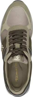Produktbild von Tamaris Damen Sneaker Schnürer mit modischer Plateau Sohle 1-23727-42, Größe:37 EU, Farbe:Grün