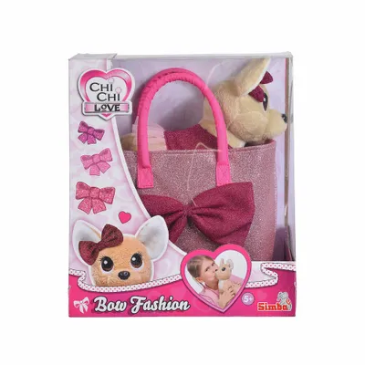 Obrázok produktu pre Plyšová hračka s taškou Chi chi love bows sparkle, 20 cm