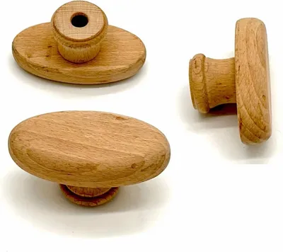 Produktbild von Türknauf-Set aus Buchenholz, 2-teilig