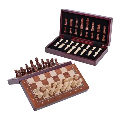 Produktbild von SQUARE - Schach Schachspiel - MAGNETISCHE 290 - Mahagoni - Schachfiguren & Schachbrett aus Holz