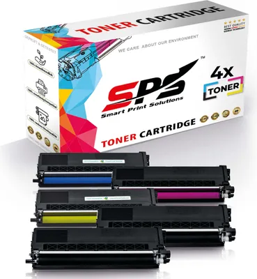A box of toner cartridges with several toner cartridges displayed below.