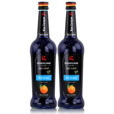 Produktbild von Riemerschmid Bar-Sirup Blue Curacao 0,7L - Cocktails Milchshakes (2er Pack)