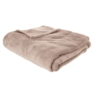 Produktbild von Plaid "kiesa" aus mikrofaser 125x150cm  - Atmosphera créateur d'intérieur