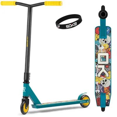 Image de Trottinette SOKE GO! Stunt, jaune et bleue