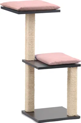 Produktbild von Rohrschneider, KATZE, Katzenbaum Jaimie grau/rosa, L/B/H:55x68x87, 22138.126