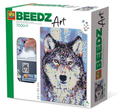 Image de SES BEEDZ : Perles à repasser Loup