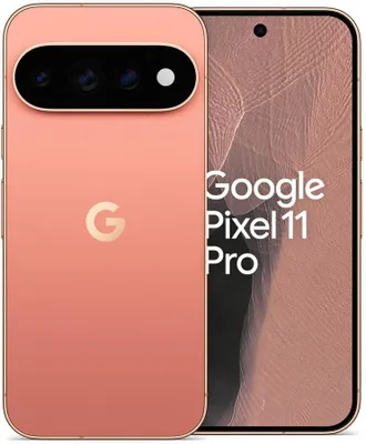 Image de Google Pixel 11 Pro, résolution 1280 x 2856 pixels, 16 Go de RAM, 512 Go de stockage, appareil photo 50 mégapixels, système d'exploitation Android 17, couleur : orange
