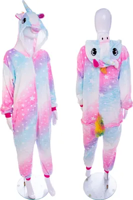 Produktbild von Kigurumi Onesie Pastell Einhorn Pyjamas, Größe S