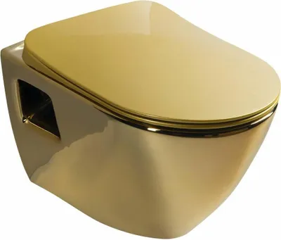 Produktbild von PAULA Hänge-WC, 35,5x50cm, gold