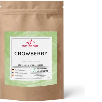 Produktbild von Herbs from Poland Kraut der Schwarzen Krähenbeere – Unterstützt Harnwege, Beruhigt den Magen, Reich an Antioxidantien, 100% Natürlich – 500g
