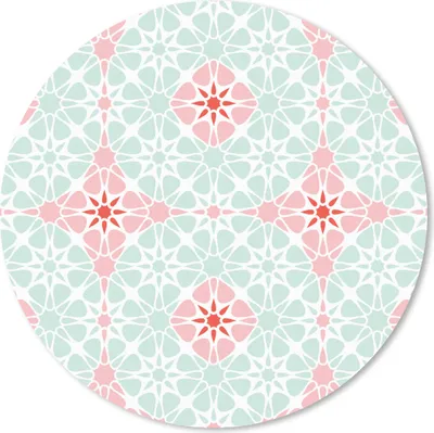 Produktbild von MuchoWow® Mauspad Mousepad Blumen - Sterne - Winter - Design 30x30 cm - Mousepads - Maus Mat - Pad - Mausunterlage - Tischunterlage - Schreibtischmatten