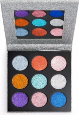 Zdjęcie produktu dla Makeup Revolution, Pressed Glitter, Face Palette, Illusion, 13.5 g
